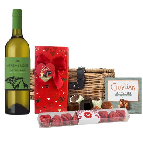 Afrikan Ridge Sauvignon Blanc 75cl White Wine And Chocolate Love You Hamper
